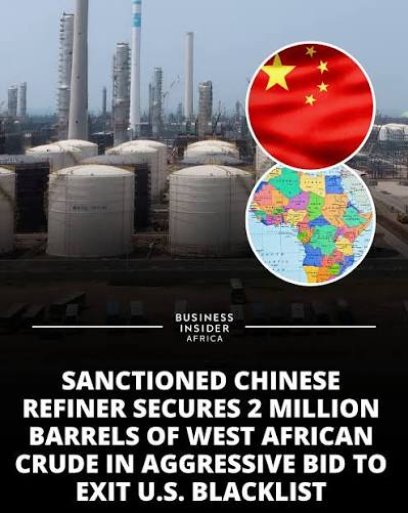 Chinese Oil Giant Drops 2 Million Barrels West African Crude, Cuts Refinery Output