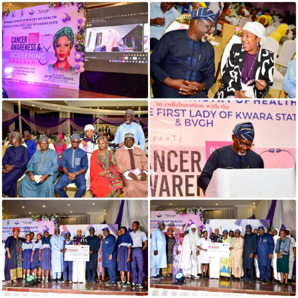Kwara First Lady Leads Charge for Early Cancer Detection
