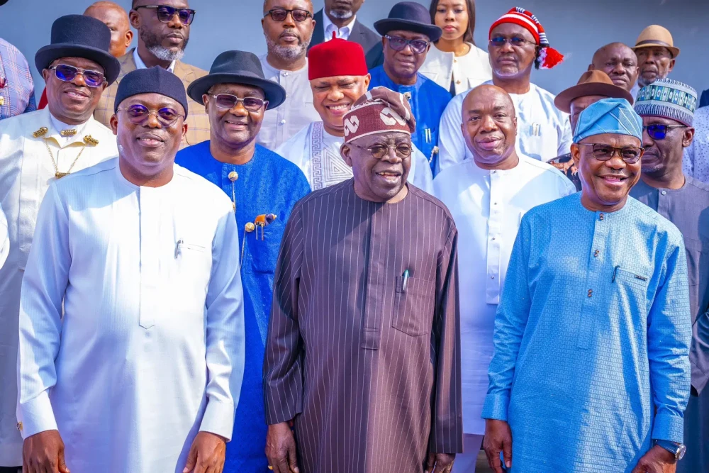 Wike, Fubara all smiles after meeting with Tinubu at Presidential Villa